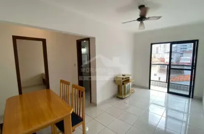 Espaçoso apartamento na guilhermina, 1 dormitório, varanda, confira em praia grande.