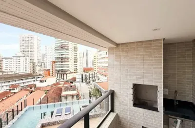 Apartamento 2 dormitórios, 1 suíte, sacada gourmet, Só na Imobiliária em Praia Grande.