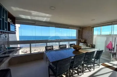 Cobertura FRENTE MAR na AVIAÇÃO, 3 Suítes, 3 Vagas, Lazer, Só na Imobiliária em Praia Grande.