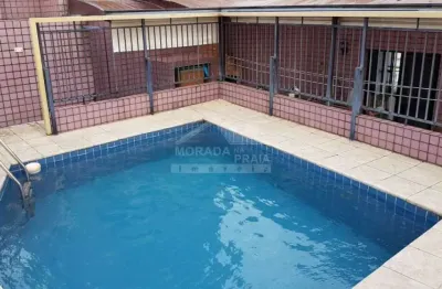 Cobertura no forte, 3 dormitórios, piscina, 4 vagas, confira na imobiliária em praia grande.