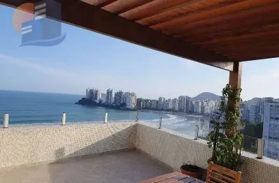 Cobertura exclusiva frente ao mar – praia de pitangueiras, guarujá