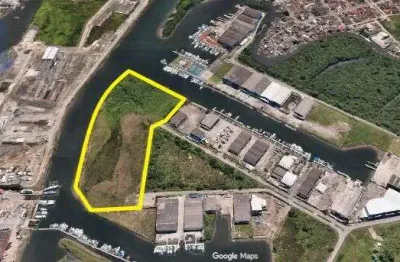 Terreno comercial à venda na avenida paulo eduardo castrucci, cing, guarujá, 60577 m2 por r$ 90.000.000