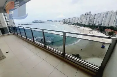 Apartamento frente ao mar | 3 suítes | 1 vaga de garagem em pitangueiras - guarujá.