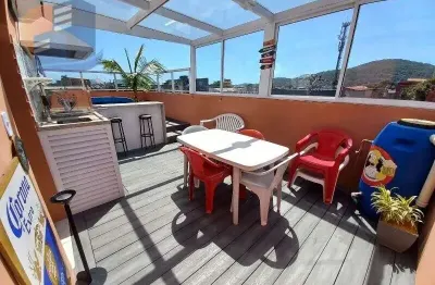 Cobertura com terraço piscina e churrasqueira - praia da enseada guarujá..