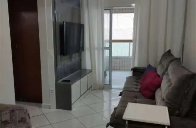 Apartamento à venda na aviação – 2 dorms (1 suíte), 1 vaga, mobiliado, varanda gourmet, 170 metros da praia.
