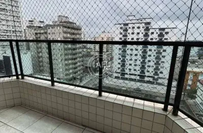 Apartamento para locação bairro guilhermina pg 2 dormitórios sendo 1 suíte varanda elevador e 400 metros da praia r$ 3.000,00