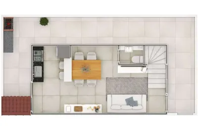 Casa com 2 quartos à venda na Rua Mirim, 477, Vila Mirim, Praia Grande