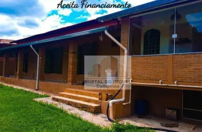 Chácara com 3 dormitórios à venda, 1212 m² por r$ 800.000,00 - village campinas - campinas/sp