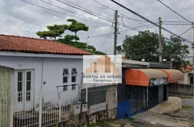 Casa comercial com  2 casas e 1 salão  à venda, 105 m² por r$ 990.000 - jardim aurélia - campinas/sp