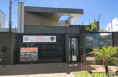 Linda casa térrea - alto padrão -imóvel novo - piscina - 3 suítes - jardim oriental maringá-pr.