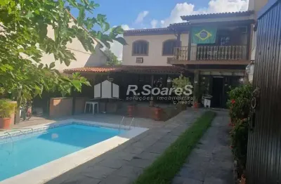 Casa em condomínio fechado com 5 quartos à venda na rua retiro dos artistas, pechincha, rio de janeiro, 348 m2 por r$ 1.290.000