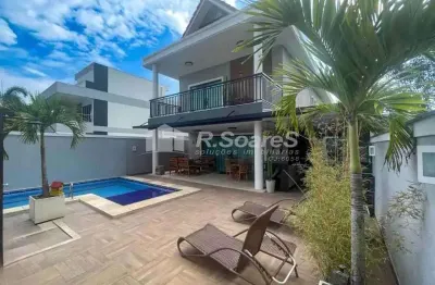 Casa em condomínio fechado com 4 quartos à venda na avenida aldemir martins, recreio dos bandeirantes, rio de janeiro, 356 m2 por r$ 3.500.000