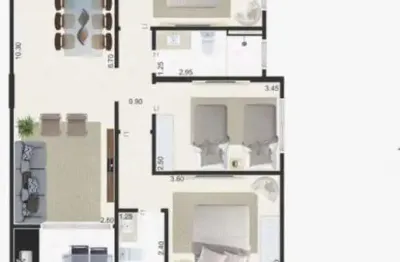 Apartamento com 3 quartos à venda no centro, mongaguá , 96 m2 por r$ 595.000