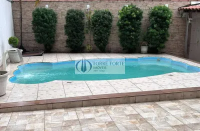 Lindo sobrado  3 dormitórios, 1 suíte, 3 vagas com piscina