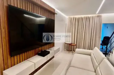 Oportunidade! lindo sobrado novo 3 dormitórios, 2 vagas mobiliado na cupecê