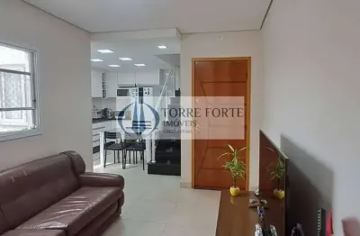 Apartamento cobertura 2 dormitórios, 2 vagas de garagem em santo andré