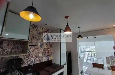 Lindo apartamento de 1 dormitório, sacada e 1 vaga no campos elísios