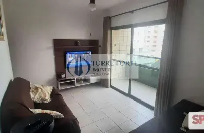 Apartamento com 1 dormitorio 1 vaga , varanda , na tupi praia grande
