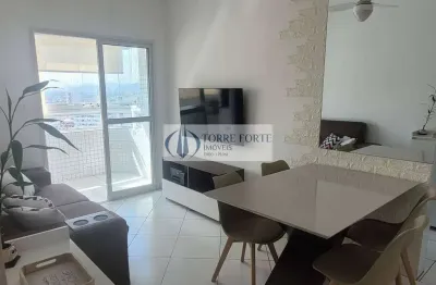 Apartamento 2 dormitórios, suíte, varanda gourmet e 2 vagas na praia grande