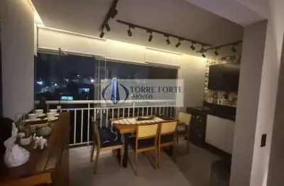 Lindo apartamento 2 dormitórios, 1 suíte, 1 vaga e varanda gourmet na saúde