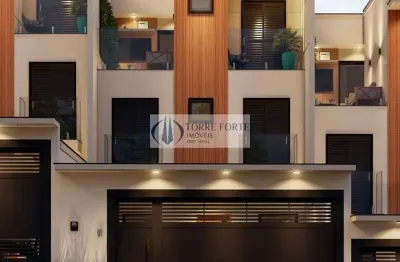 Sobrado de 110m² com 3 suítes  e 2 vagas  no parque vitória