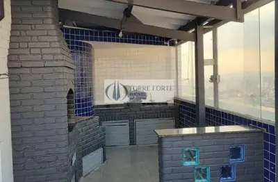 Cobertura duplex 2 dormitórios, suíte, 2 vagas, varanda vila regente feijó