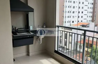 Lindo apartamento 2 dormitórios, 1 suíte, 1 vaga com sacada gourmet