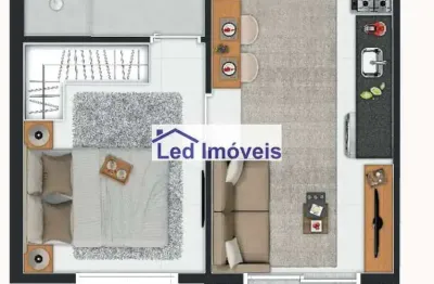 Apartamento com 1 quarto, km 18, osasco - r$ 276 mil, cod: 2682