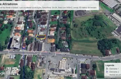 Vendo terreno, edificado com uma alvenaria bairro atiradores