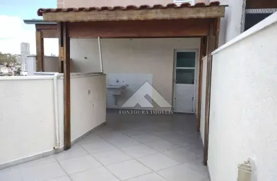 Cobertura com 2 dormitórios à venda, 73 m² por r$ 330.000,00 - vila junqueira - santo andré/sp