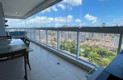 Ponta da praia – locação – 03 suites – varanda gourmet – vista fantástica