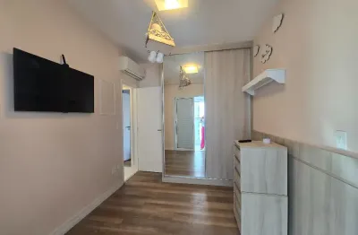** gonzaga – venda – 02 dormitórios mobiliado e decorado com serviços – lazer total