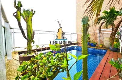 Pompéia – cobertura – deslumbrante vista mar – 03 dorm – 168m – espaço gourmet
