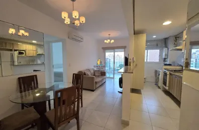 Gonzaga – locação – 1 dorm finamente decorado – lazer - serviços