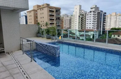 Gonzaga, – locação – 02 dormitórios mobiliado com serviços – 1vg - lazer total