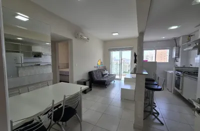 Gonzaga – locação – 1 dorm finamente decorado – lazer - serviços