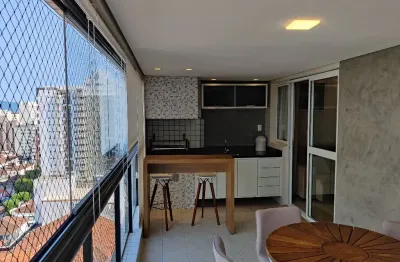 Pompéia – venda – 03 dorm – varanda gourmet – próximo ao mar – lazer completo - vaga demarcada
