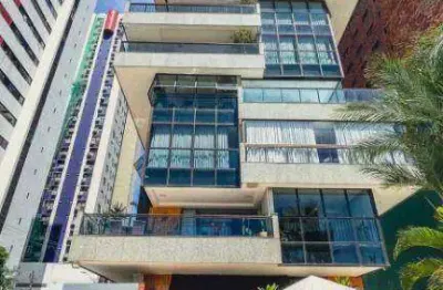 Apartamento, alto padrão, na avenida beira mar,  com 4 suítes à venda, 438 m², área de lazer completa por r$ 4.500.000 - meireles - fortaleza/ce
