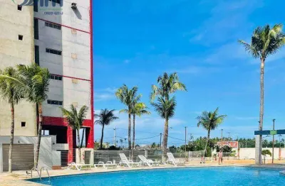 Apartamento, vista mar com 2 suítes, móveis fixos,  à venda, 75 m² por r$ 380.000 - praia do futuro ii - fortaleza/ce