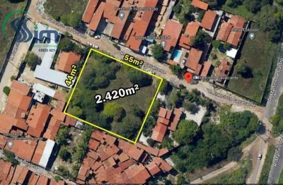 Opoutunidade terreno à venda, 2420 m² ( 55,00m  x  44,00m), por r$ 900.000 - edson queiroz - fortaleza/ce