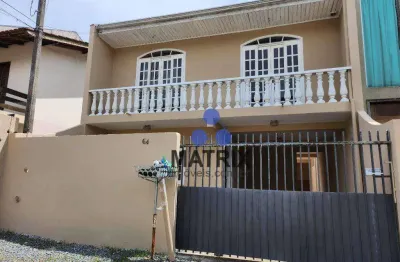 Sobrado com 3 dormitórios, 140 m² - venda por r$ 450.000 ou aluguel por r$ 3.500/mês - tanguá - almirante tamandaré/pr