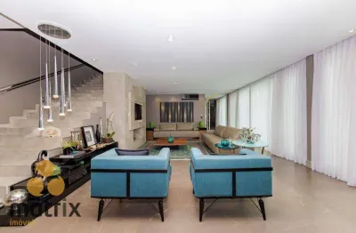 Magnífica mansão com 4 dormitórios à venda, 670 m² por r$ 8.500.000 - campo comprido - curitiba/pr!!