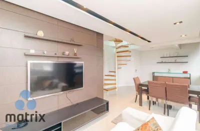 Cobertura com 2 dormitórios para alugar, 117 m² por r$ 3.600/mês - alto da glória - curitiba/pr