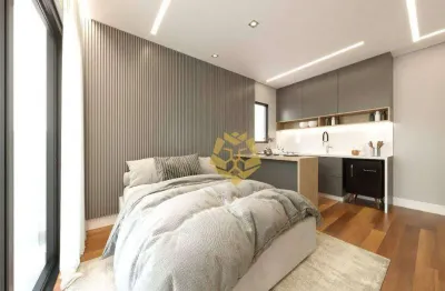 Studio com 1 dormitório à venda, 24 m² por r$ 283.000,00 - cabral - curitiba/pr