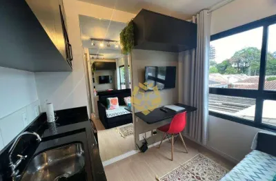 Studio com 1 dormitório para alugar, 10 m² por r$ 1.800/mês - mossunguê - curitiba/pr
