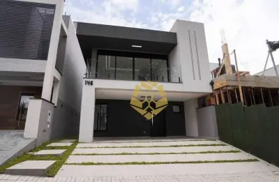 Excelente casa com 3 dormitórios no condomínio no paysage vivendas do bosque - à venda, 190 m² por r$ 1.199.000 - santa cândida - curitiba/pr