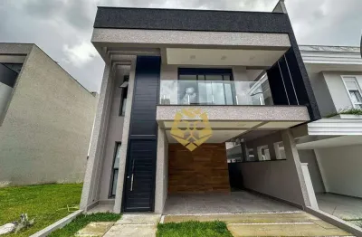 Casa em condominio fechado no bacacheri, com 3 dormitórios à venda, 220 m² por r$ 1.700.000