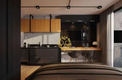 Studio com 1 dormitório à venda, 22 m² por r$ 351.786,00 - cristo rei - curitiba/pr