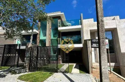 Luxuoso tríplex com 3 dormitórios, 180 m² - venda por r$ 990.000 ou aluguel por r$ 7.000/mês - abranches - curitiba/pr