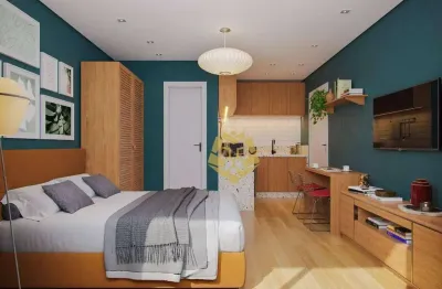 Studio com 1 dormitório à venda, 24 m² por r$ 278.985,00 - alto da rua xv - curitiba/pr